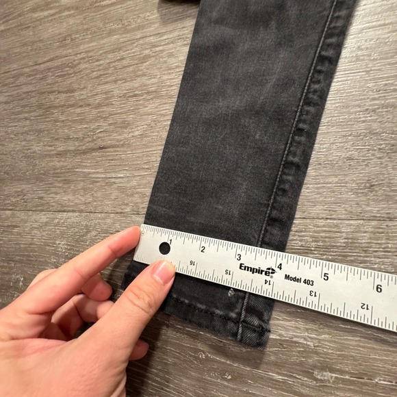 True‎ Religion Jeans Womens 24 Gray Denim Halle Mid Rise Super Skinny USA 24x28 - Picture 12 of 12